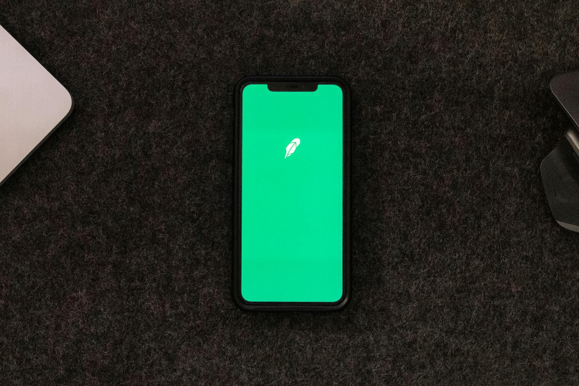 Robinhood feather on iphone