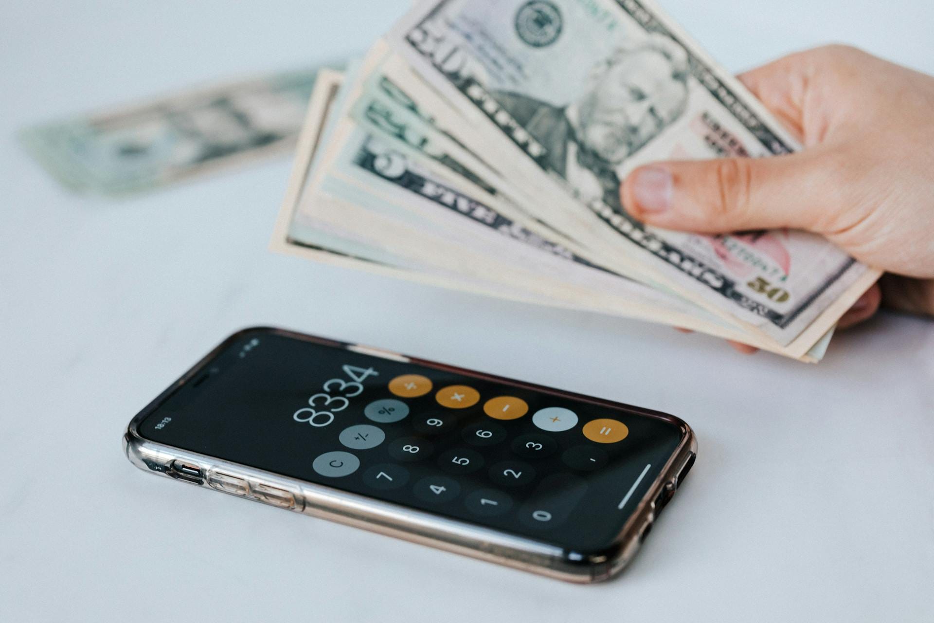 calculator and money 